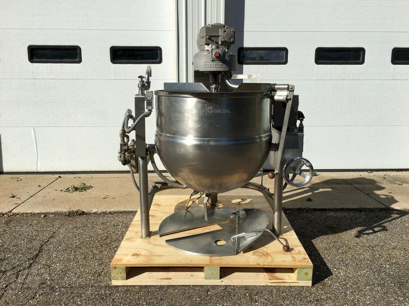 Groen DTA/3-60
 60-Gallon 2/3-Jacketed Cooker/Mixer
With Twin Shaft Agitators