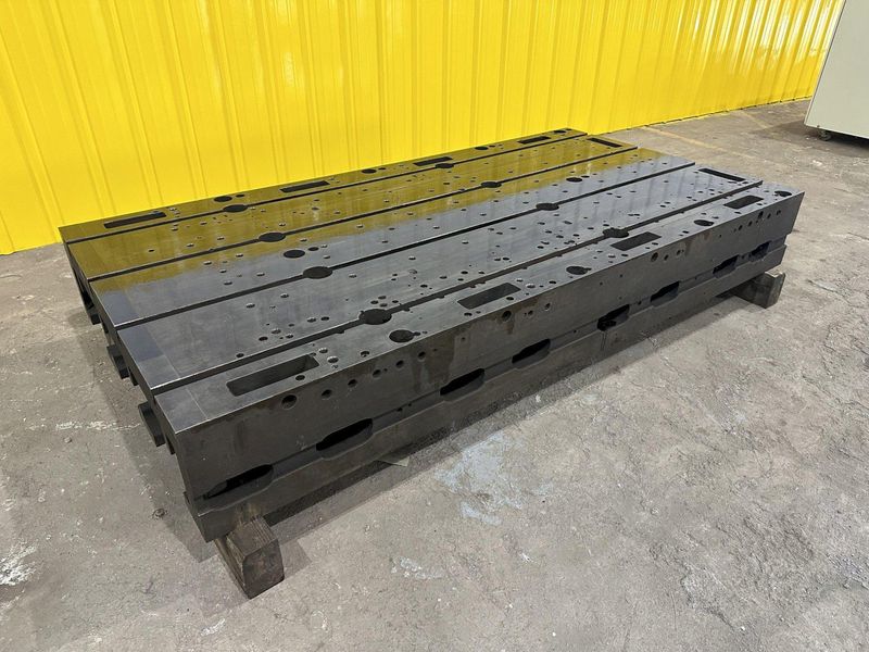 48" X 92" X 12" T-SLOTTED LAYOUT RISER TABLE / FLOOR PLATE: STOCK #19723