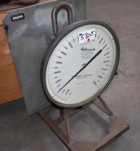 15,000 LB HYDROSCALE CRANE SCALE: STOCK #11388