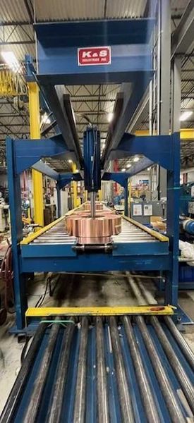 6,000# x 60" K&S Banding Line Stacker