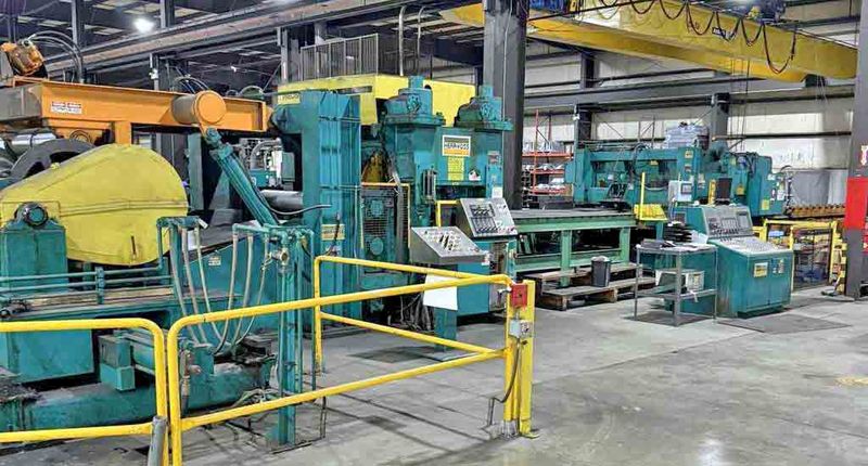 74" x 0.500" x 60,000# Herr Voss Cut To Length Line