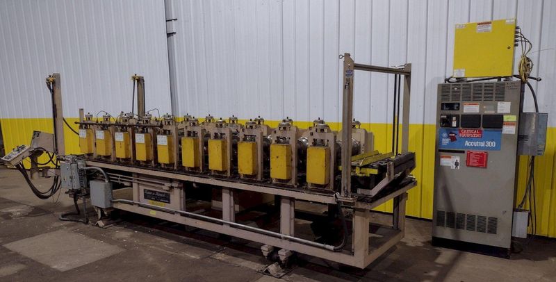 10 STAND X 2.5" X 21" KANE & ROACH MODEL #2ST-CRFM ADJUSTABLE WIDTH "C & Z PROFILE" ROLLFORMER:
