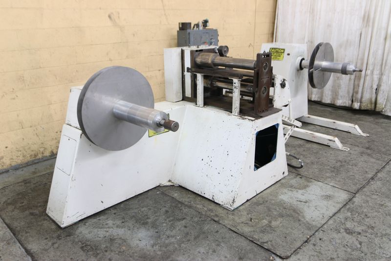 18" X 3-1/2" WALLNER MODEL 4680 PRECISION PACKAGE SLITTING LINE: STOCK #10278