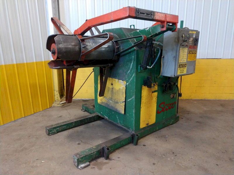 30,000 LB 15 TON X 36" SESCO MODEL #55-422 MOTORIZED UNCOILER COIL REEL: STOCK #14444