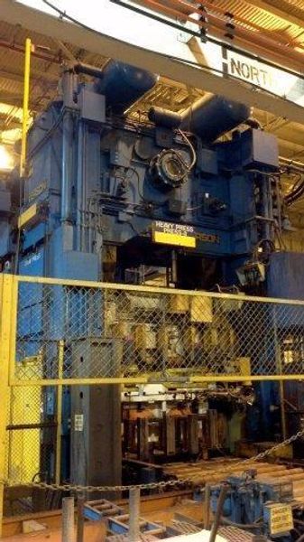 800 Ton Verson LE4-800-120-60t, Link Drive Straight Side Mechanical Metal Stamping Press, Year 1