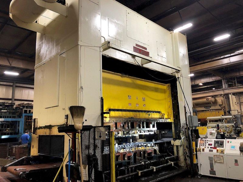 600 ton Bliss SE2-600-144-60 Straight Side Press, New 1996