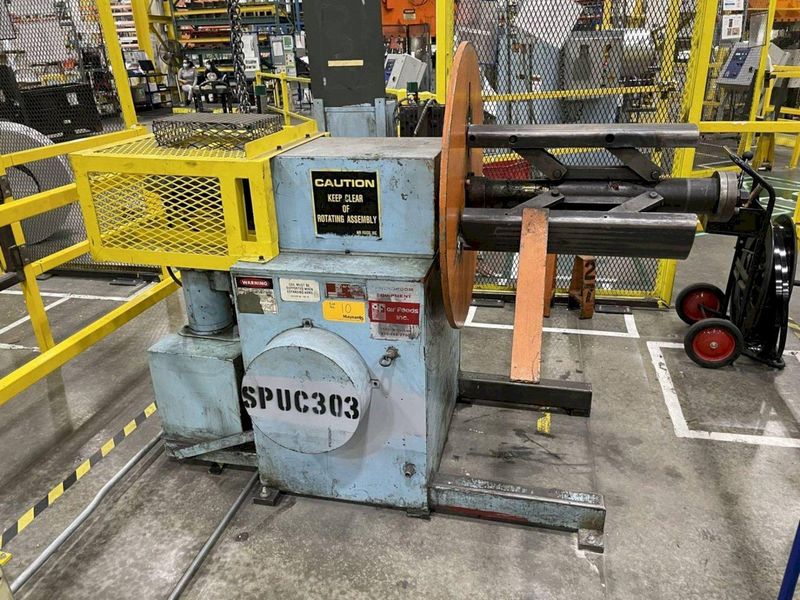 4000 lbs x 18" Wide Air Feeds Inc. Motorized Coil Reel