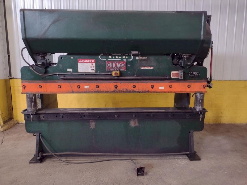 90 TON X 10' CHICAGO D&K MODEL #810-L MECHANICAL BRAKE WITH AIR CLUTCH: STOCK 16343