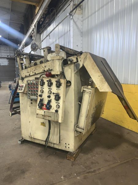 40" WIDE X .190" ROWE MODEL #C9-40 POWERED 5 ROLL COIL STRAIGHTENER: STOCK #13909