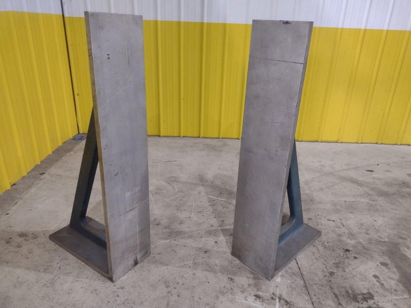 48” X 10” X 22” PAIR OF (2) ANGLE PLATES: STOCK #22673