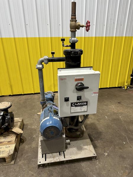 65 GPM X 3 HP LAKOS FILTRATION PUMP & STRAINER: STOCK #21909