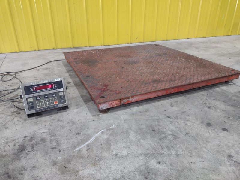 10,000 LBS BRECHBUHLER MODEL #UMC600AAAC PLATFORM FLOOR SCALE: STOCK #21653