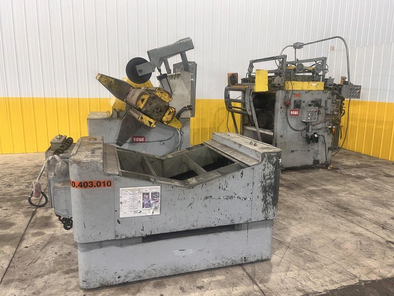 40" X 12,000 LBS X .110" ROWE COIL REEL, CAR, & STRAIGHTENER FEED LINE: STOCK #21627