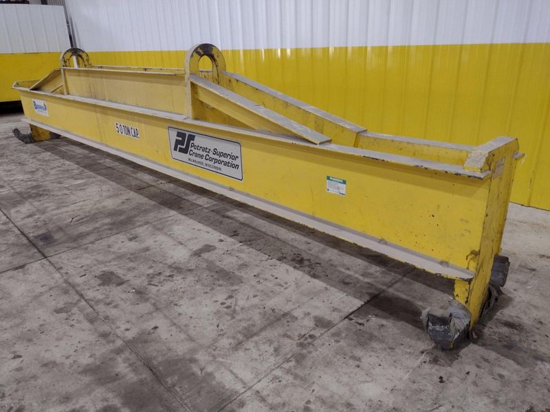 50 TON X 20' BUSHMAN MODEL #413 LOAD BEAM CRANE  LIFT  SPREADER BAR: STOCK #21347