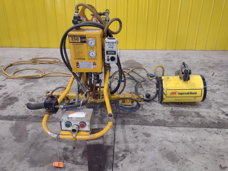 250 LBS X 2007 ANVER MODEL #ATL25M2-60MROT ELECTRIC POWERED VACUUM SHEET LIFTER: STOCK #21303
