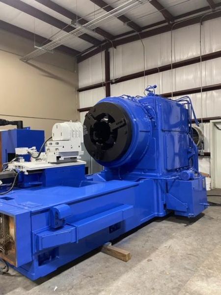 CRI Dan 24" Bore CNC Hollow Spindle Oil Country Lathe, model HT24 CNC, Fanuc, F-R chucks