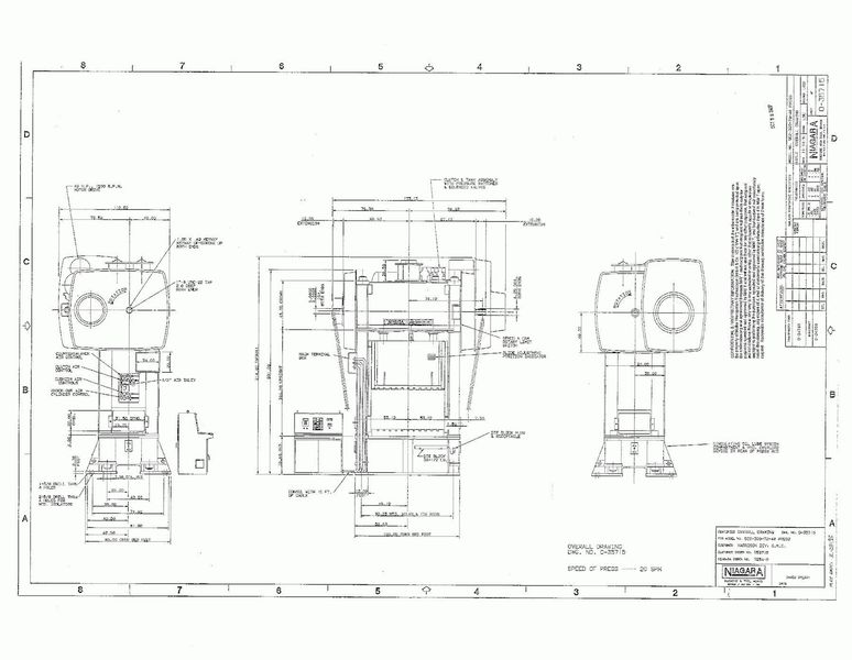 300 TON NIAGARA MODEL SC2-300-72-48 SSDC PRESS: STOCK #58722