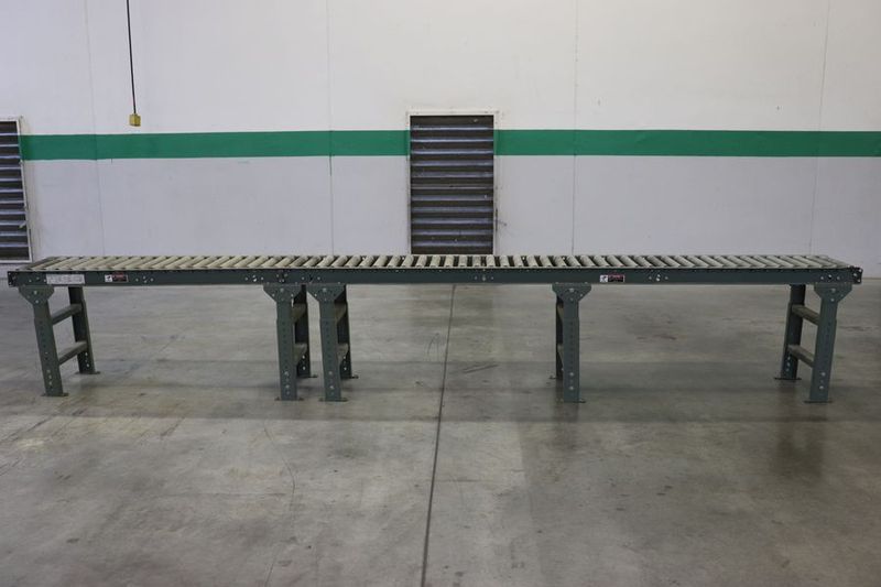 U-line H-3409 & H-3411 15′ Long Gravity Conveyor