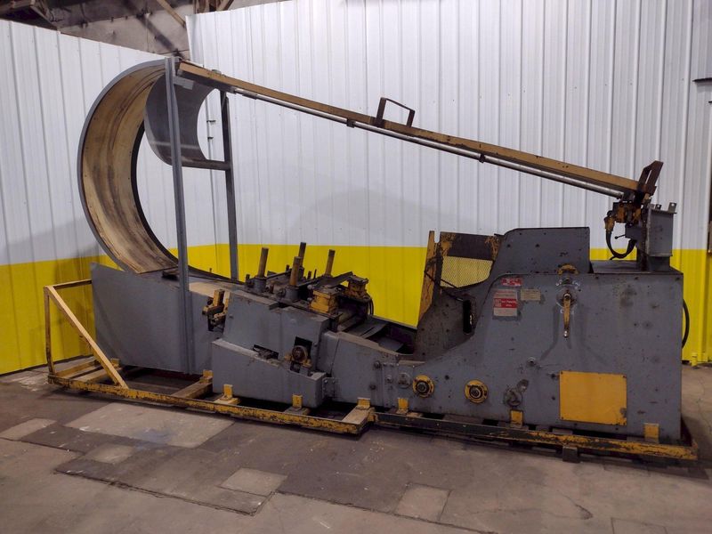 10,000 LB X 24" WIDE X .187" AIR FEEDS COIL CRADLE STRAIGHTENER / UNCOILER: STOCK 17042