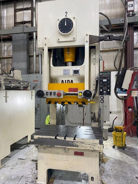 150 Ton AIDA NC1-150(2) Gap Press For Sale, Year 2000