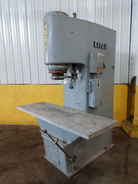 60 TON EITEL MODEL RP60 HYDRAULIC PRECISION STRAIGHTENING PRESS, 8" STROKE: STOCK #14296