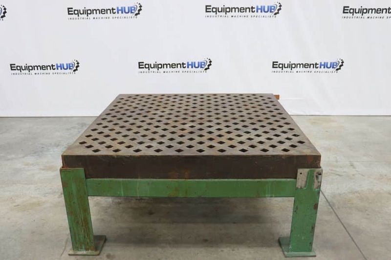 60″ x 60″ Welding Table in Stand, Acorn Style