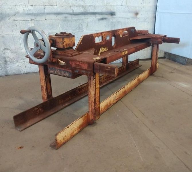 6000 LBS X 96" X 12-48" WIDE CALDWELL ADJUSTABLE PLATE / SHEET LIFTER: STOCK #12303