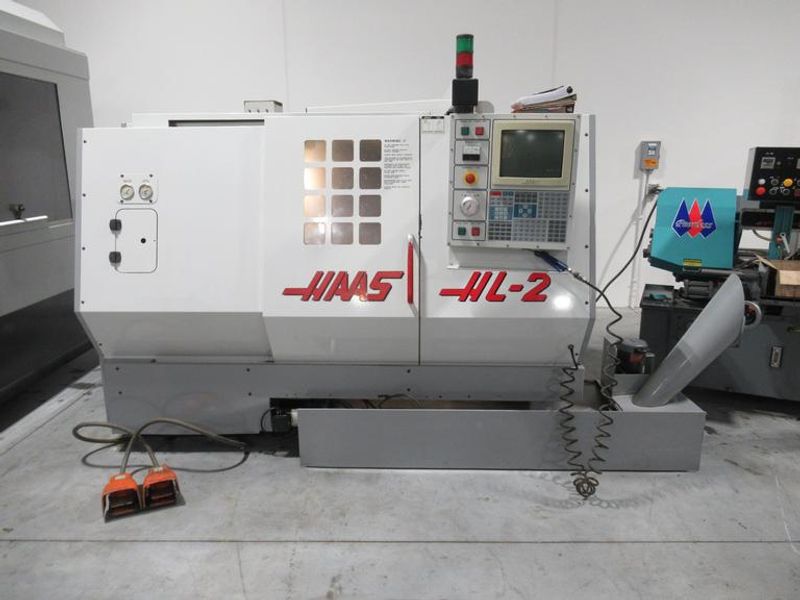 Haas HL-2 CNC Lathe Turning Center, 5C Closer, Programmable Tailstock, Chip Auger