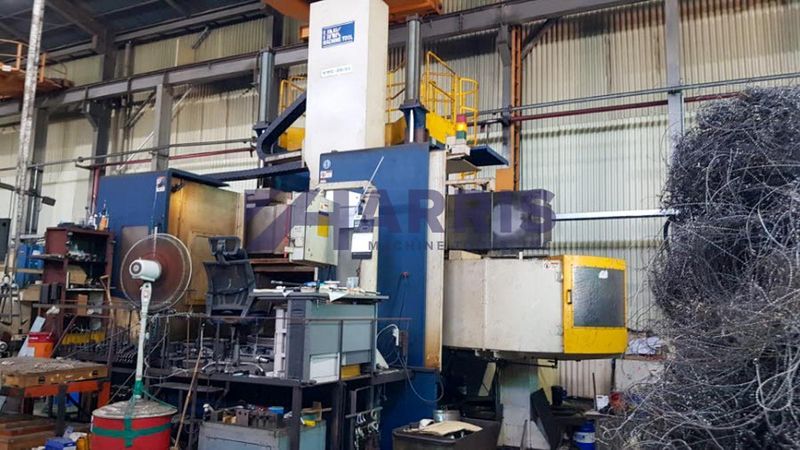78" HNK HIGH COLUMN CNC VERTICAL BORING MILL WITH 78" TURNING HEIGHT, LIVE MILLING, FANUC 32i, 2