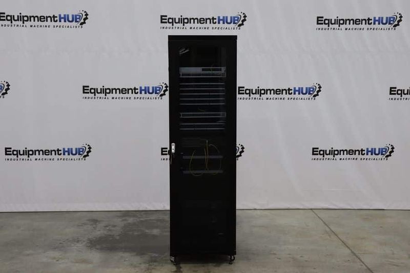 Network Security System Server Rack w/ Components, Model RK-ER42U, UniFi Fiber Switch, Dahua Video Recorder