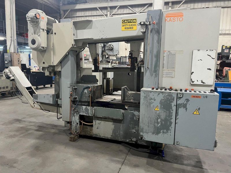 USED KASTO MODEL HBA-520 AU 20.5" X 20.5" AUTOMATIC HORIZONTAL BANDSAW, STOCK# 10649, YEAR 1997