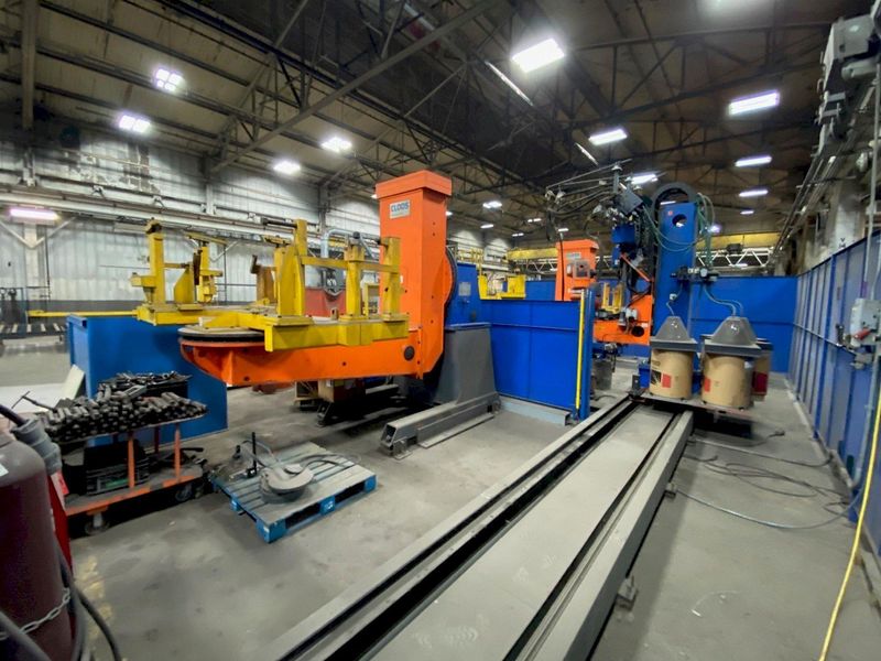 USED CLOOS HIGH PERFORMANCE DUAL STATION ROBOTIC WELDING CELL, Stock# 11012