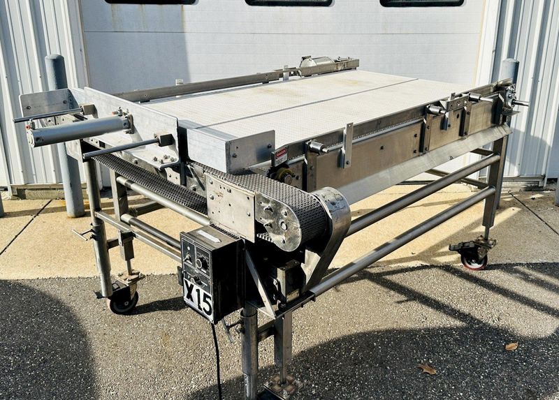 Burford Corp Model: SO72846  |   S.S. Bi-Directional Accumulation Table w/ 2-Motors