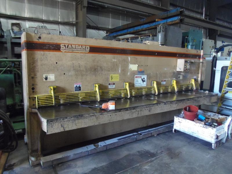 1/4" X 14' STANDARD HYDRAULIC SHEAR AS250-14, NEW 1993, FRONT OPERATED POWER BACK GAUGE, FLUSH F