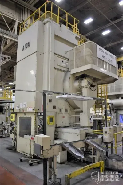 1998 Aida PK-1500 Single Point Knuckle Joint Press #6824