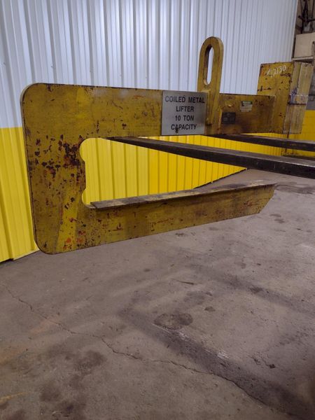 20,000 LB 10 TON X 60" BUSHMAN MODEL 624 COIL LIFTER C-HOOK: STOCK #12130
