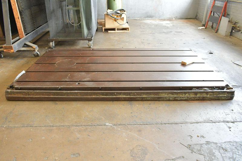 161" X 107" X 6" T SLOTTED FLOOR PLATE: STOCK #78517