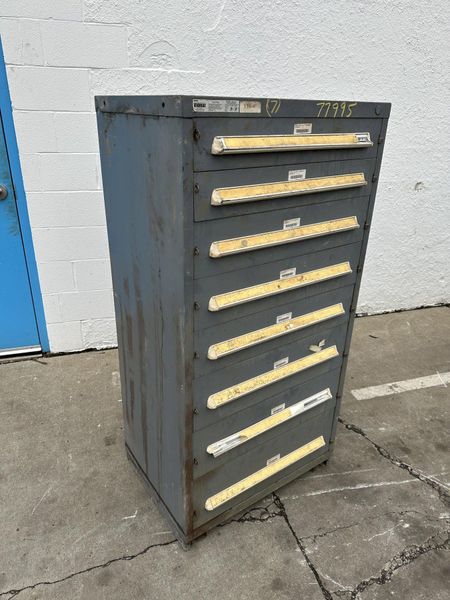 7 DRAWER 30" X 27-1/2" X 59" VIDMAR CABINET: STOCK #77995
