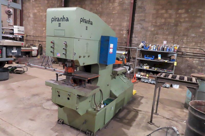 140  TON PIRANHA MODEL #PII-140  HYDRAULIC IRONWORKER: STOCK #77377