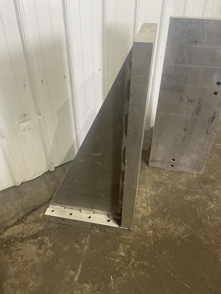 (1) SET 36" X 14"  X 18" ALUMINUM ANGLE PLATES: STOCK #76911