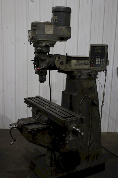 1-1/2 HP BRIDGEPORT RAM TYPE VERTICAL MILL:  STOCK #76551