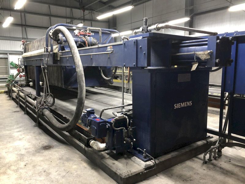 2008 Evoqua / Siemens 1500mm / 65 Plate Filter Press ||
 One Still Available