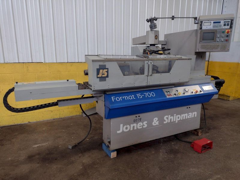 9.4" X 27" JONES & SHIPMAN MODEL #FORMAT 15-700 CNC CYLINDRICAL GRINDER: STOCK #16131