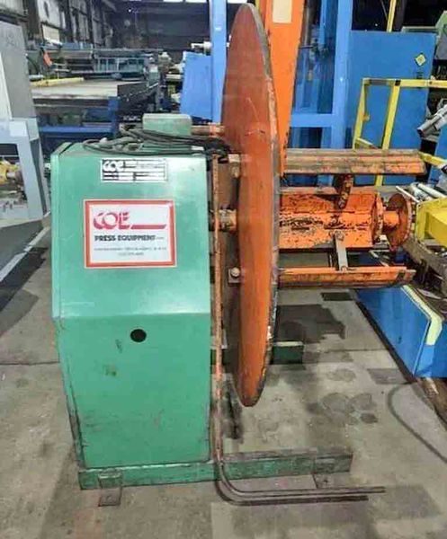 2,500# x 18" COE Uncoiler