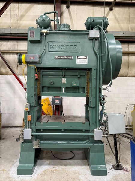 100 ton Minster Press Model P2-100-48 "Piece-Maker" High Speed Mechanical Metal Stamping Press F