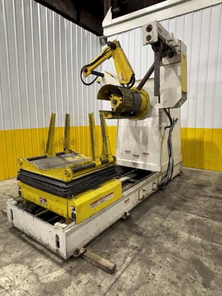 15,000 LBS X 24" COE MODEL #CPR-PO-15024  COIL REEL UNCOILER W/ COIL CAR: STOCK #23435
