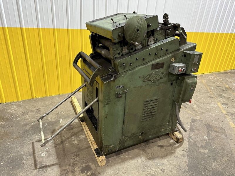 18" x .125" LITTELL MODEL #418HVS-7PD POWERED 7 ROLL COIL STRIP STRAIGHTENER: STOCK #19805