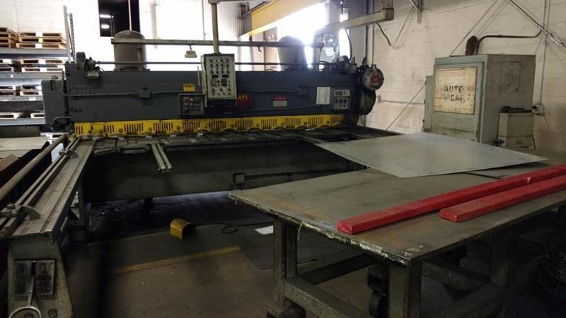 10' X 1/4" CINCINNATI MODEL #1810 AUTO SHEAR PRODUCTION SHEAR: STOCK # 69099