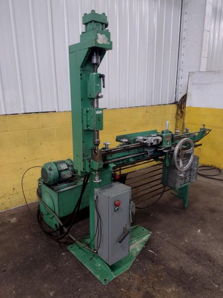 4-1/8" X 48" CARSON MODEL CHP-1H TUBE END PUNCH FORMING MACHINE: STOCK 17891