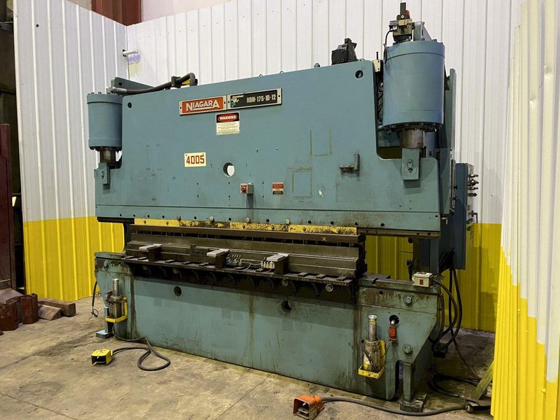 175 TON X12' NIAGARA MODEL HBM-175-10-12 HYDRAULIC PRESS: STOCK #18667